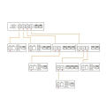 Computer Connector Gigabit Ethernet MediaConverter 4 SFP 2 RJ45 and 1 SFP 1 RJ45 10/100/1000M.