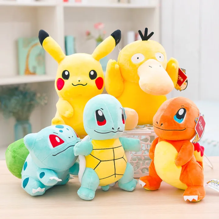 Anime%20Pokemon%20Charmander%20Squirrel%20Bulbasaur%20Plush%20Toys%20Pikachu%20Stuffed%20Doll%20Kawaii%20Collections%20Decorations%20Children's%20Toys%20-%20Image%203