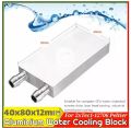 Aluminum Water Cooling Blocks for PC Laptop CPU GPU Tec1-12706 Tec1-12715 Thermoelectric Cooler Heatsink Cooler Plater 40x80mm.