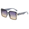 Women's 2024 Spring Fashion Retro Oversized Sunglasses F Brand Square Shades European and American Trendy Street Style Fashion Sun Glasses.