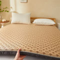 Mattress upholstery, single folding child, home winter and summer dual-purpose double-sided ice silk mat, student dormitory sponge mat.