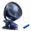 P8 Portable Mini USB Rechargeable 1200mAh Mini Clip Fan. 