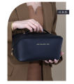 Large Capacity Waterproof Cosmetic Bag – Stylish PU Leather Travel Organizer.
