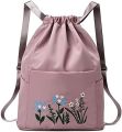 JAKEJAY Sports Bags Women's Gym Drawstring Folding Large Water Pool Swimming Yoga Travel Training Bolsas for Men's Waterproof Backpack (Color : Pink 1.