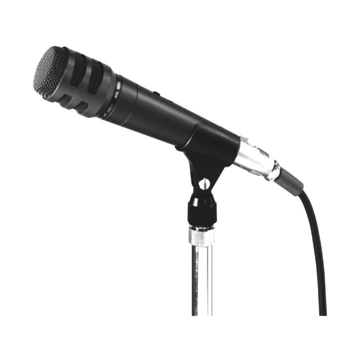Original TOA DM-1200 Handheld Wired Dynamic Microphone for PA System with 10 Meters Cable - Black Color