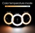 12 Inch LED Ring Light with Adjustable Stand & Phone Holder for Live Streaming, Video Recording, Photography, and Makeup Tutorials.