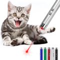 4mW Keychain Laser Pointer 2 In 1 Light Lazer Red Laser Lazer Pointer Pen + LED Light Torch Cat Dog Fun Toy No Battery.