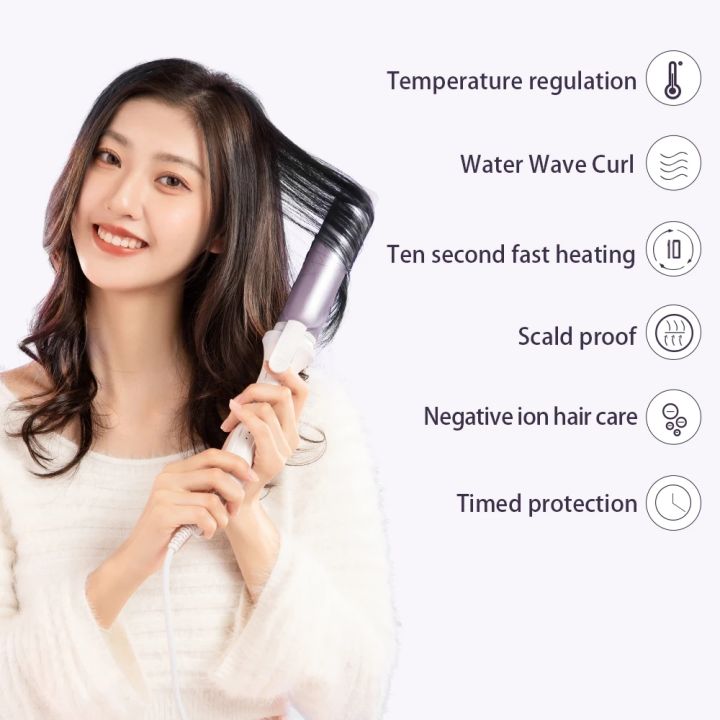 40mm Hair Curlers Negative Ion Ceramic Care Big Wand Wave Hair Styler Curling Irons 3 Temperatures Fast Heating Styling Tools