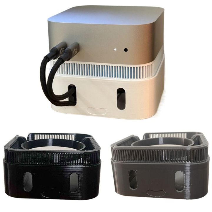 New Dustproof Host Base Anti-Slip Cooling Heat Dissipation Bracket Heightening 3D Printed Computer Stand for Mac Mini M4/M4 Pro 2024