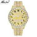 Malishi MISSFOX Watch Strange Arabic Numeric Diamond Luxury Brand Watch Men's Watch. 