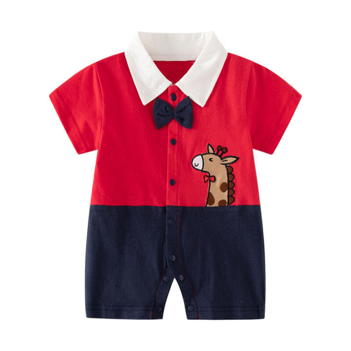 Newborn%20Romper%20Baby%20Boys%20Summer%20Clothes%20Infant%20Boy%20Gentleman%20Rompers%20Baby%20Cotton%20Soft%20Clothing%20-%20Image%202