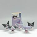 Sanrio Figure Kuromi Anime Action Figure Meme Halloween Decoration Emoji Pvc Model Ornaments Xmas Gift anime. 