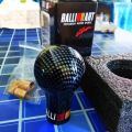 Ralliart Carbon Look Manual Transmission Gear Shift Knob Shifter Lever Head For Mitsubishi-black.