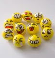 6.3 Cm Stress Ball Emoji Squeeze Ball Exercise Stress Ball Pu Rubber Toy - 1 Pcs100.