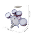 Kids Jazz Drum Set, Different Thickness Children Drum Set for Home Use. 