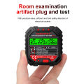 HABOTEST HT107D GFCI Socket Tester Electric Leakage Finder With Voltage Display 48V-250V Outlet Tester Automatic Electric Circuit Polarity Voltage Detector Breaker Finder. 