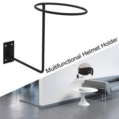 helmet%20wall%20stand%20helmet%20hanger%201%20pcs%20with%20key%20and%20rain%20coats%20hanging%20system%20-%20Image%203