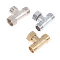 1PC Toilet Diverter Valve Copper G1/2" T-Valve Bidet Sprayer Shower Fitting.