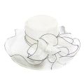 70% Women's Hat Hot Sell Floral Organza Wide Brim Church Kentucky Derby Fascinator Lady Tea Party Sun Hat. 