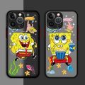 Cute S-SpongeBob Phone Case for Apple iPhone 15 Pro Max 13 14 Plus 12 Mini 11 Pro XR 8 SE 7 6S XS MAX Matte Shockproof Cover. 