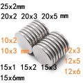 20x3mm 10x3mm 12x3mm 15x3mm 25x2mm Small Round Neodymium Magnet Rare Earth Strong Powerful Permanent Fridge NdFeB Magnets DISC. 