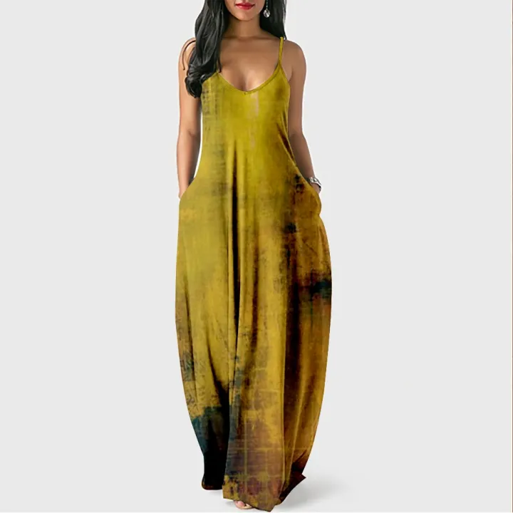 2022%20Dress%20For%20Women%20Halter%20Neck%20Summer%20Vintage%20Texture%20Print%20Sleeveless%20Midi%20Backless%20Party%20Dresses%20Beach%20Casual%20Streetwea%20-%20Image%204