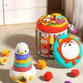 Sensory Bin Baby Toys Activity Cube Shape Sorting Toy for Age 1 2 3. 