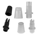 Electrical accessories. Electric light fitting. Plastic Wire lock cap M10.Tooth thread cable clip, wire grip for ceiling lamp. PVC cable gland. Cable lock 10 pic clear.