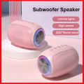 Pink Speaker Bluetooth Powerful Portable Bluetooth Speaker Box Outdoor Sound Box Waterproof 10W Bass Sound Support TF Card FM Ra. 