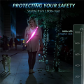 LED Reflective Belt Walking Gear,Safety Light for Walkers Night,Green. 
