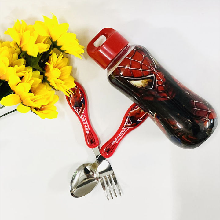 Cars%20Lightning%20c%20ableware%20Set%20Spiderman%20Anime%20Fork%20Spoon%20Water%20ottle%203-piece%20Suit%20Cutlery%20Set%20Children's%20Christmas%20ifts%20-%20Image%203