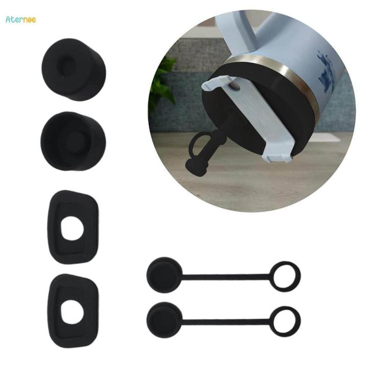 Silicone Stopper Set, Leak Stopper, Straw Tip Covers Cup Accessories Cup Straw Cover, Drinking Dust Cap, for Home Travel Outdoor