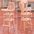 1Pc 1:12 Dollhouse Miniature Chair Baby Seat Dining Chair Furniture Model Decor Toy. 
