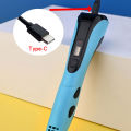 【Bestseller Alert】 2025 Children 3D Printing Pen with LED Screen 100M PLA Power Adapter Travel Box Christmas Birthday Gift 3D Pen Set For Kids.. 