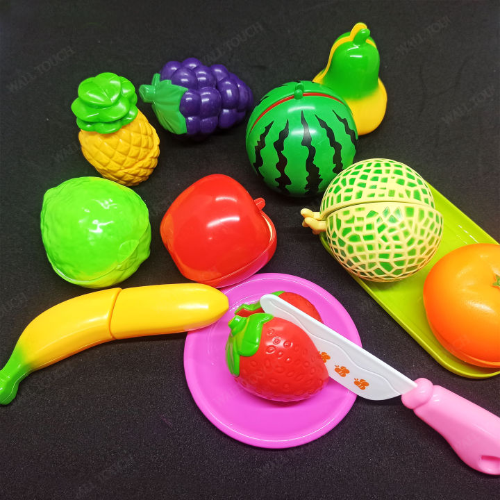 Play Food Toy cutting Fruit Food cutter Set play Kitchen Kits