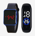 Buy 1 get 1,Square LED Digital Sports Watch And Ring Touch Watch, Combo Offer. 