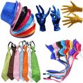 Fashion Boy Girl Men Woman Sequin Hat Bow Tie Gloves Cowboy Birthday Party Cap Jazz Dance Show Props Costume Carnival Decoration.