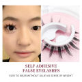 Korean Self Adhesive Eyelashes Natural Lashes Reusable Eyelashes Supplies Manga Eyelashes Blush Makeup Products. 