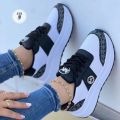 Big Size Women's Casual Sneakers White Shoes Outdoor Thick Sole Walking Breathable Tennis Sports Shoes Luxury Sneakers for Grils. 