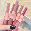 CACE Double-head Lipstick Liquid Matte Non-stick Cup Lipstick Set Waterproof Long Lasting Red Lip Tint Lip Gloss Makeu. 