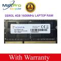 Premier 4GB DDR3L 1600MHz PC3L-12800s CL11 204Pin SODIMM Laptop Ram. 