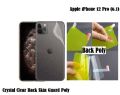 Apple iPhone 12 Pro (6.1) Clear Transparent 3D Crystal Clear Back Skin Guard Poly-Transparent. 