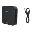 Stereo Audio Adapter 3.5mm Aux Jack Bluetooth 5.0 Receiver Transmitter Handsfree Music with Mic. 