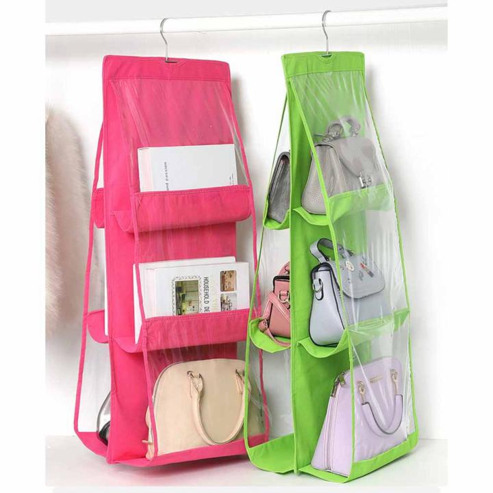 6%20Pocket%20Hanging%20Hand%20bag%203%20Layers%20Storage%20Bag%20Organizer%20With%20Hanger%20-%20Image%203