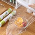 Fresher Plastic Stretch Wrap Clear Cling Food Grade PE Vinyl Film Plastic Wrapping Paper Roll 60 meter Ideal food Wrapping paper for Keeping Food Fresh. 