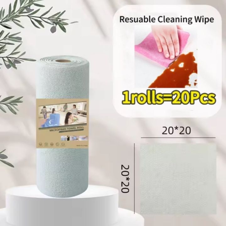 Reusable%20Microfiber%20Cleaning%20Cloth%20Roll%20(20%20Sheets)%20%7C%20Washable%20Kitchen%20Wipes%20%7C%20Paper%20Towel%20Replacement%20Dish%20Cleaning%20Rags%20%7C%20Multi-Purpose%20Household%20Cleaning%20Towel%20(Multicolor)%20-%20Image%204