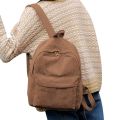 Corduroy Backpack Fashion Women Bookbags Pure Color Shoulder Bag Teenger Girl Travel Bags Female Mochila Striped Rucksack. 