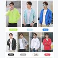 Sun Protection Clothing Men's Summer Thin Sun Protection Clothing Shirt Outdoor Fishing Quick-Drying Breathable and UV-Resistant Jacket Cardigan Jacket.