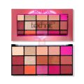 Technic 15 color Pressed Pigment Eyeshadow Palette - Hot Love.