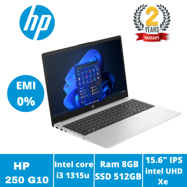 HP%20250%20G10%20i3%20(1315u)%20Laptop%20with%2013th%20Gen%208GB%20RAM%20512GB%20SSD%2015.6"%20FHD%20IPS%20Silver%20and%202%20Year%20Warranty%20-%20Image%203
